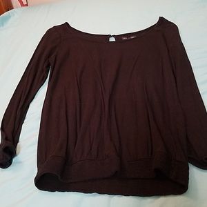 Black 3/4 sleeve t-shirt